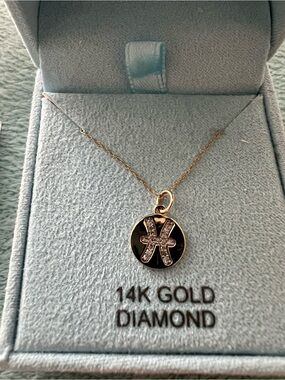 14K Gold Diamond Constellation Pendant Necklace - Gold